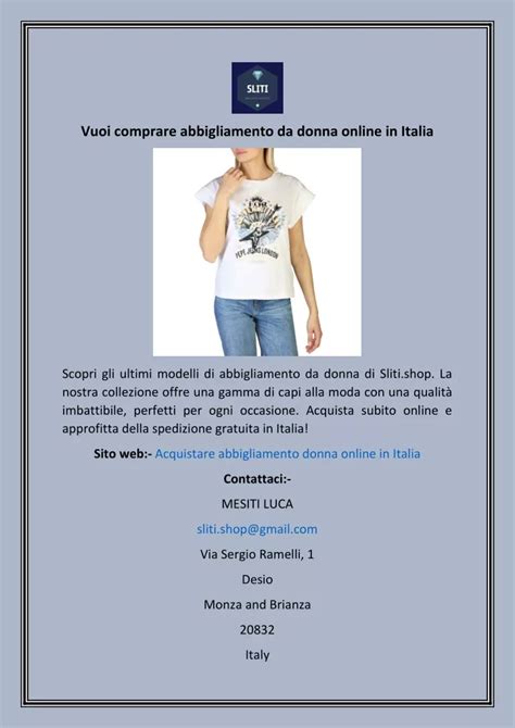 Offerte abbigliamento da donna online .